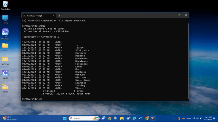 Creating Files Using Windows DOS Commands